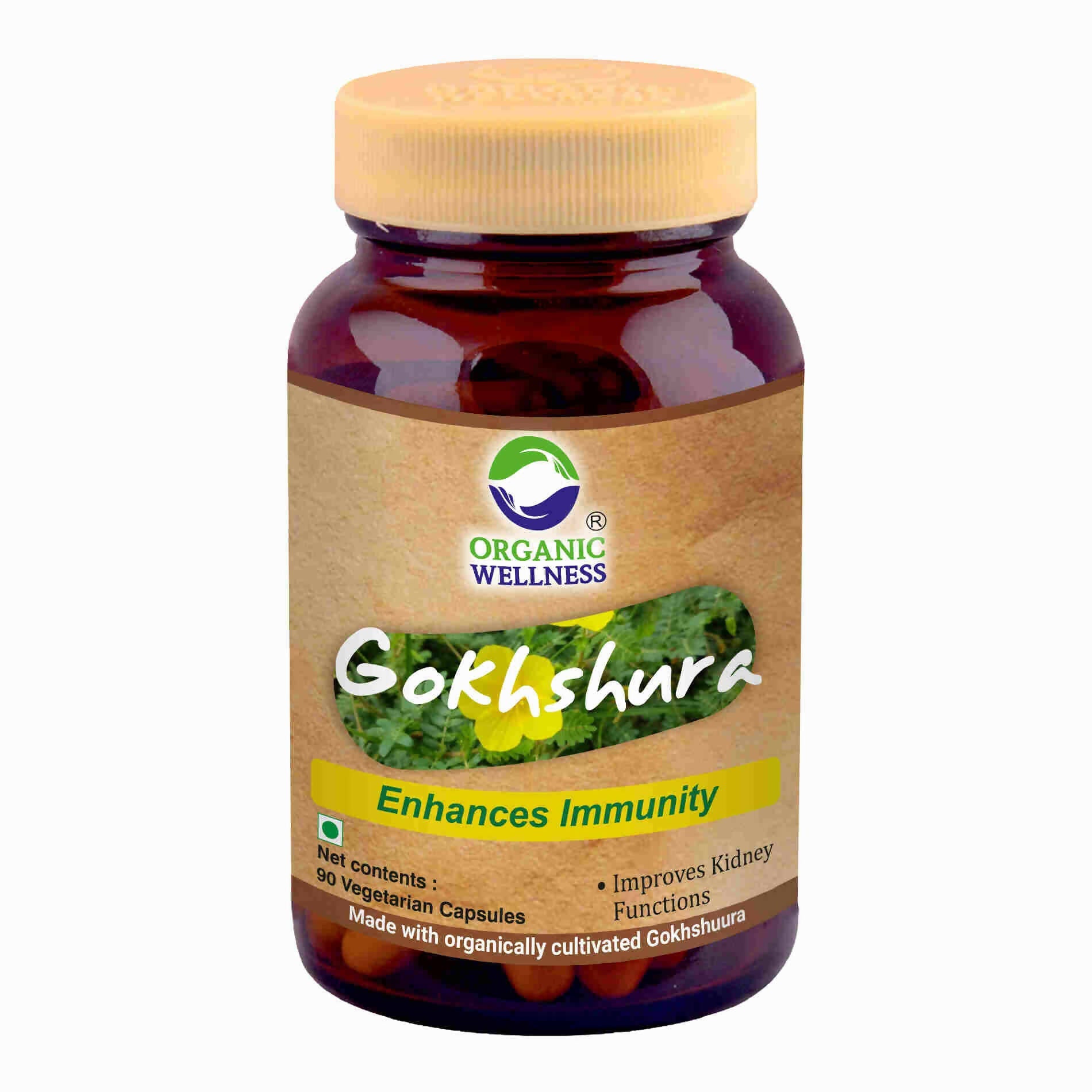 Organic Wellness Gokhshura Vegetarian Capsules - Mytrendzcart