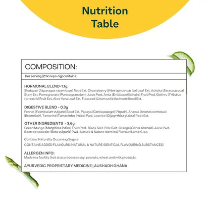 OZiva Plant Based HerBalance for PCOS Supplements for Women 250g, with Myo-Inositol, ChasteBerry, Shatavari, PCOS Supplements for Women Promoting Better Cycle & Hormonal Balance - Mytrendzcart