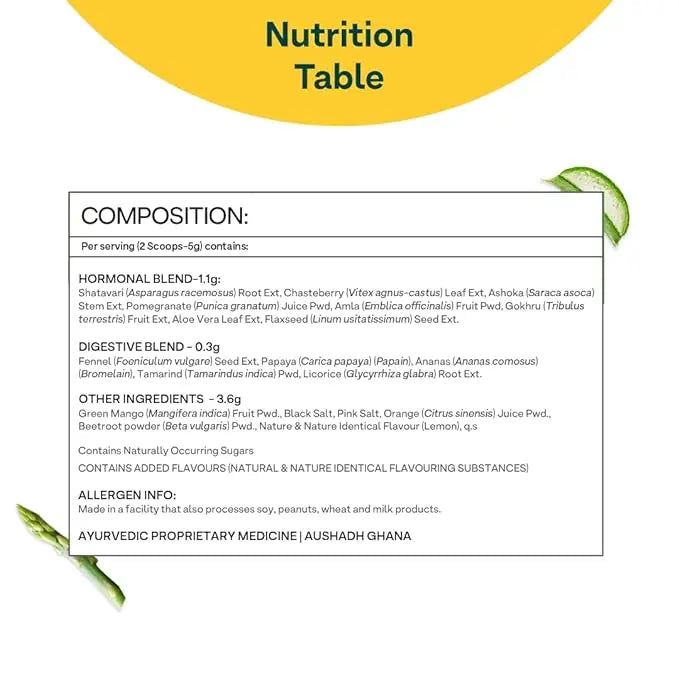 OZiva Plant Based HerBalance for PCOS Supplements for Women 250g, with Myo-Inositol, ChasteBerry, Shatavari, PCOS Supplements for Women Promoting Better Cycle & Hormonal Balance - Mytrendzcart