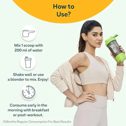 OZiva Protein & Herbs, Women, (Natural Protein Powder with Ayurvedic Herbs like Shatavari, Giloy, Curcumin & Multivitamins for Boosting Energy, Skin & Hair (Vanilla Almond, 1kg) - Mytrendzcart