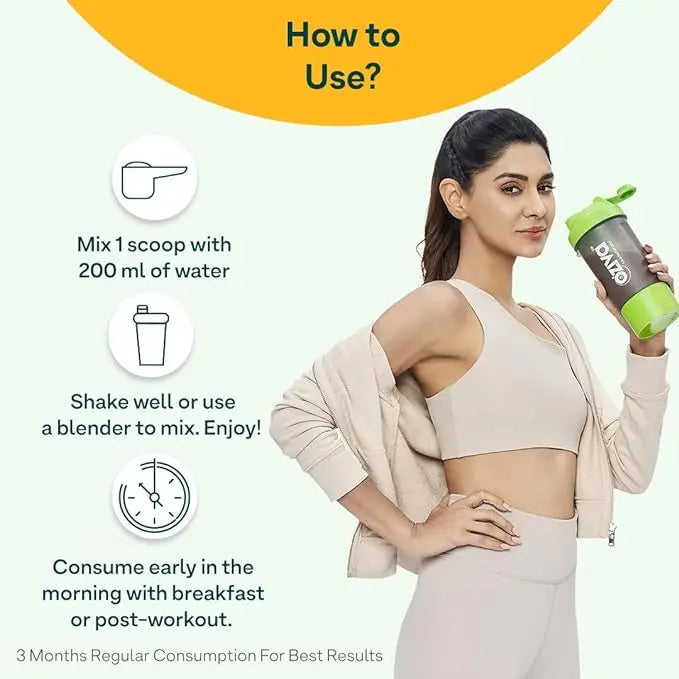 OZiva Protein & Herbs, Women, (Natural Protein Powder with Ayurvedic Herbs like Shatavari, Giloy, Curcumin & Multivitamins for Boosting Energy, Skin & Hair (Vanilla Almond, 1kg) - Mytrendzcart