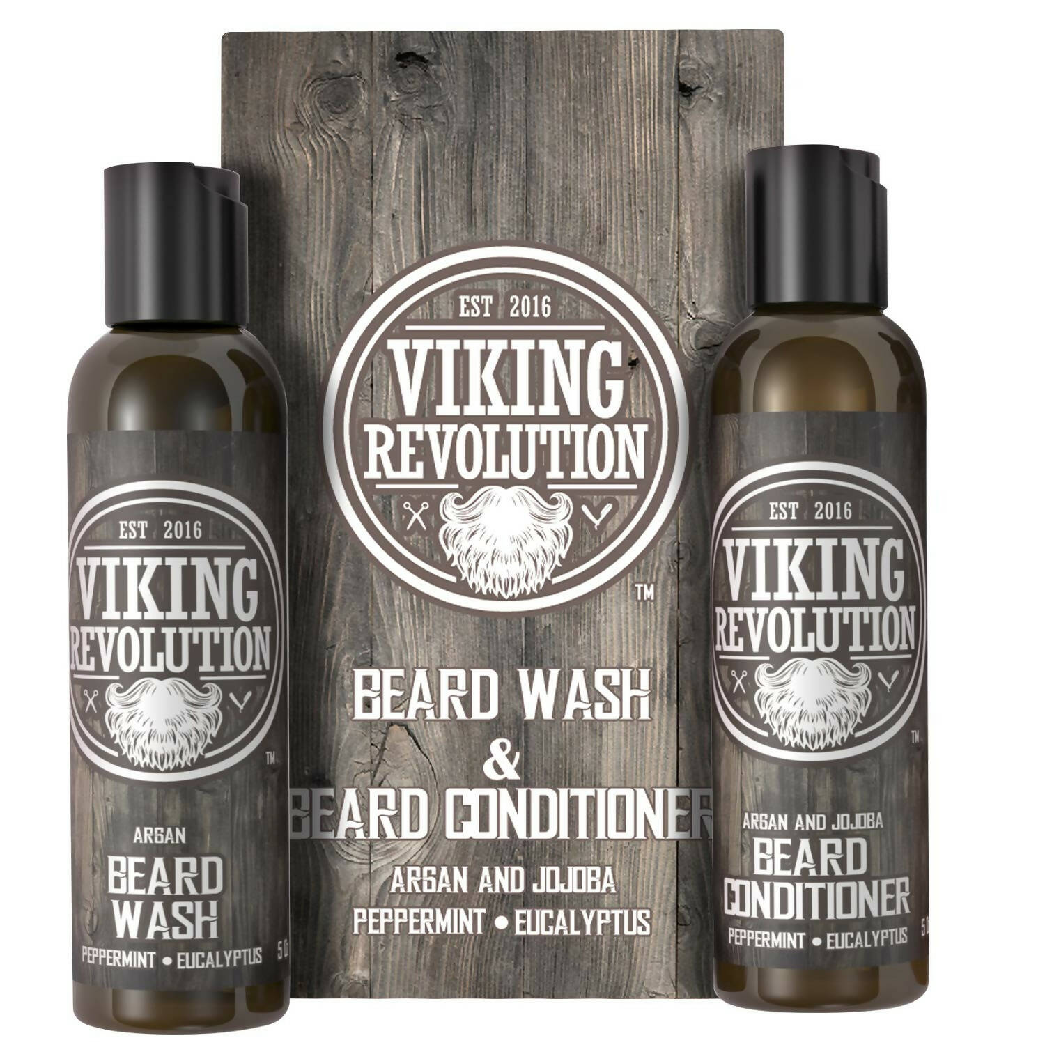 Viking Revolution Beard Wash and Beard Conditioner Combo - Mytrendzcart