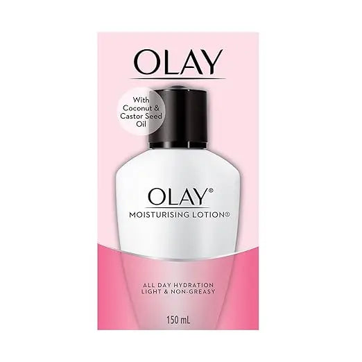 Olay Moisturising Lotion | Hydrates and Locks in Moisture | Light Weight and Non Greasy | With Coconut & Castor Seed Oil | Normal, Oily, Dry & Combination Skin l 150ml - Mytrendzcart