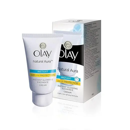 Olay Natural Aura Day Cream with SPF 15 | Glowing Radiance Cream | With Niacinamide and Vitamin E | Normal, Oily, Dry, Combination Skin | 40g - Mytrendzcart