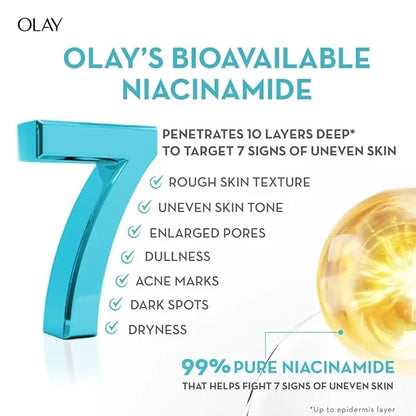 Olay Niacinamide Face Cream | Clear and Even Skin | Fights Dullness and Provides Radiant Glow| Normal, Oily, Dry, Combination Skin | Paraben and Sulphate Free | 50g - Mytrendzcart