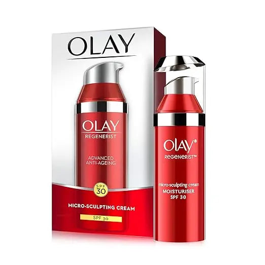 Olay Regenerist Micosculpting Day Cream with SPF 30 | Hydrated, Plump, Bouncy Skin | With Hyaluronic Acid, Niacinamide and Peptides | Normal, Oily, Dry, Combination Skin | 50g - Mytrendzcart