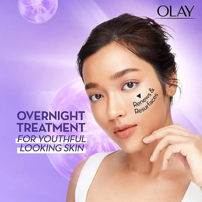 Olay Retinol Kit for Overnight Repair | Retinol Cream with Free Cleanser | Plumper, Younger looking Skin | 24h Hydration | Fragrance Free | Normal, Oily, Dry,Combination Skin | Paraben & Sulphate Free | Pack of 2 - Mytrendzcart