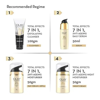 Olay Total Effects Foaming Cleanser | Face Wash | Fights 7 Signs of Ageing | With Niacinamide and Green Tea Extracts | Normal, Oily, Dry, Combination Skin | 100g - Mytrendzcart