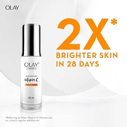 Olay Vitamin C Kit for 2X Glow | Vitamin C Serum with Free Cleanser l Even Glow and Smooth Texture | With Niacinamide l Normal, Oily, Dry & Combination Skin l Parabens & Sulphate free | Pack of 2 - Mytrendzcart