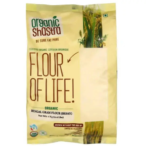 Organic Shastra Bengal Gram Flour (Besan) -1 kg - Mytrendzcart