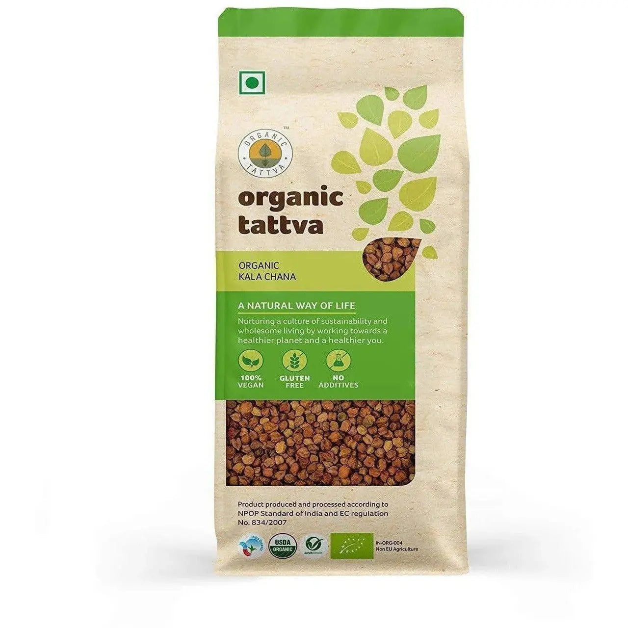 Organic Tattva Organic Kala Chana -500 gm - Mytrendzcart