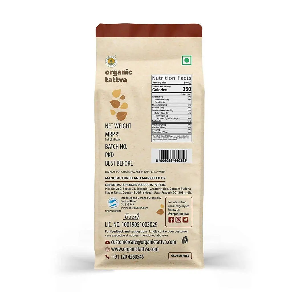 Organic Tattva Rice Flour -500 gm - Mytrendzcart