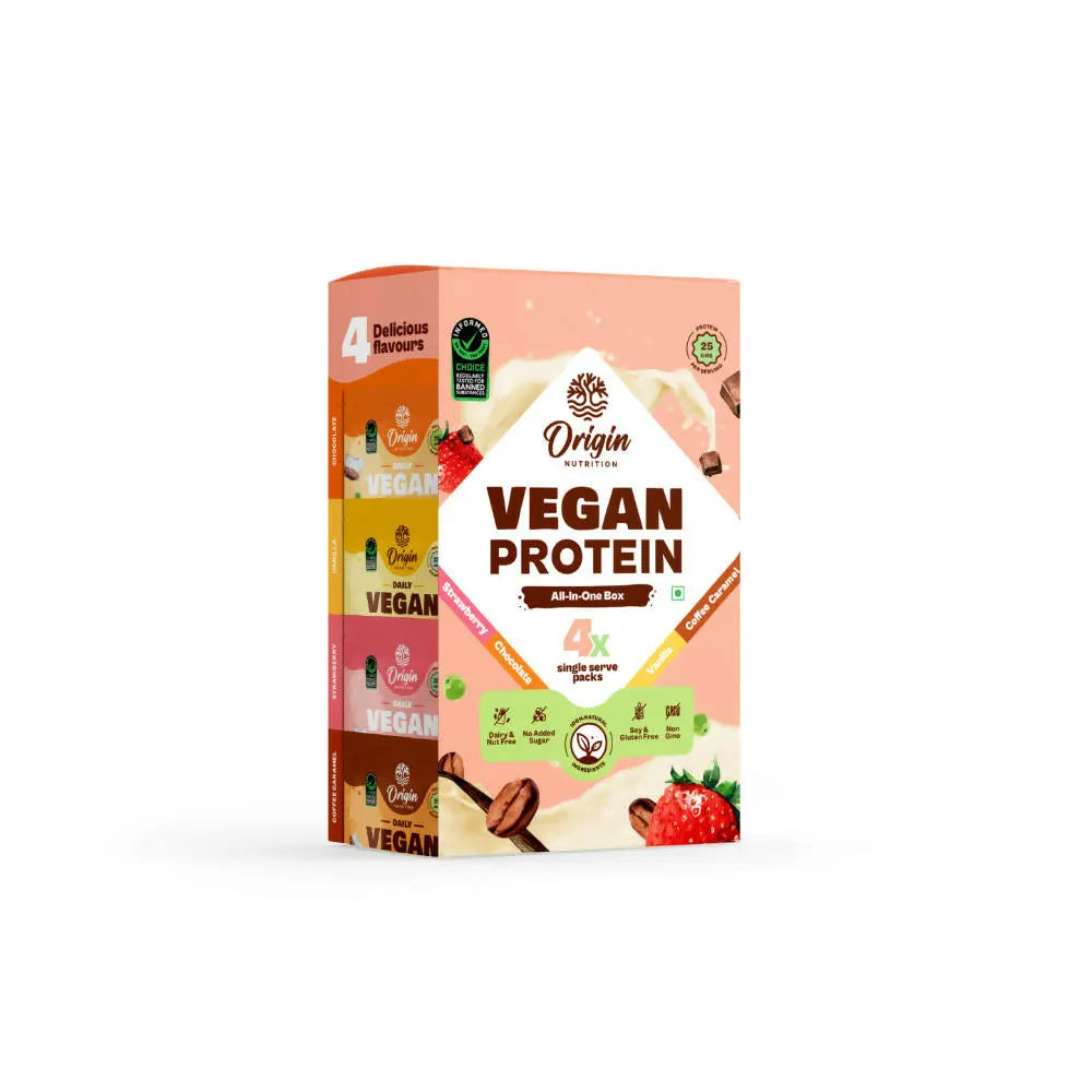 Origin Nutrition Daily Vegan Plant Protein Powder-Multiflavored - Mytrendzcart