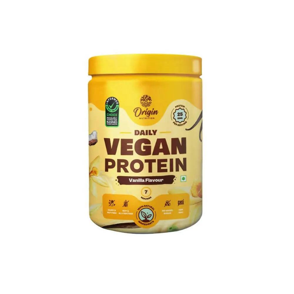 Origin Nutrition Natural Vegan Protein Vanilla Flavor Powder - Mytrendzcart