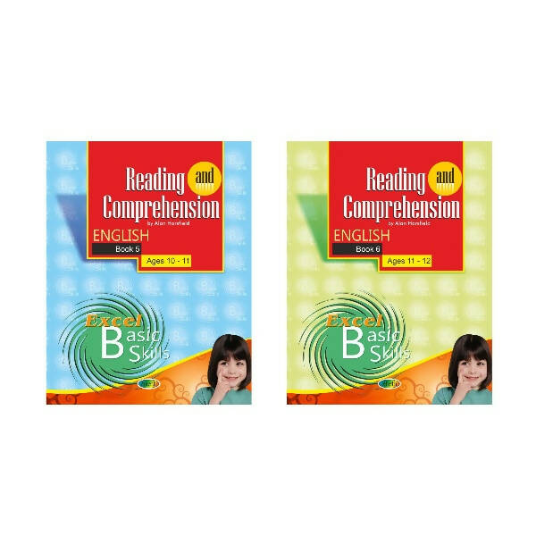 Reading and Comprehension English Book Set ges 10 - 12 (Set of 2) - Mytrendzcart