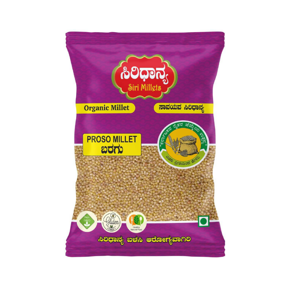 Siri Millets Organic Proso Millet - Unpolished and Processed Grains (Baragu) - Mytrendzcart