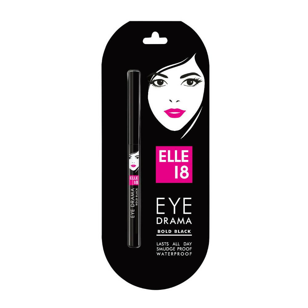 Elle 18 Eye Drama Kajal-Bold Black - Mytrendzcart