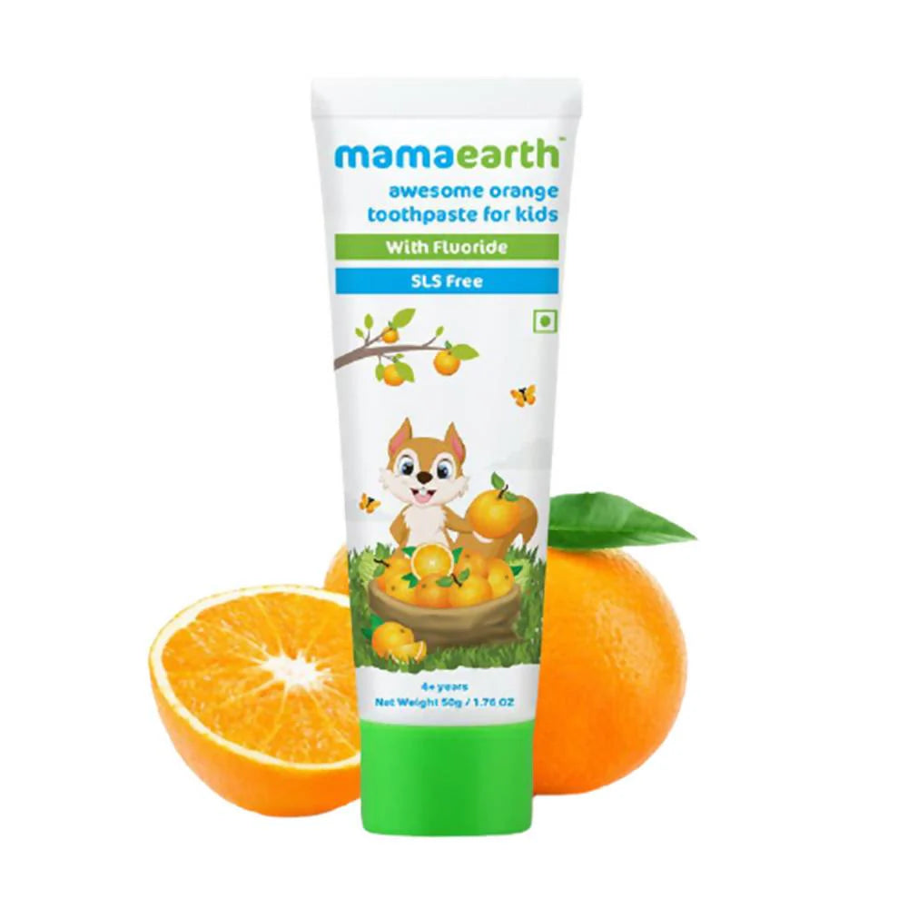 Mamaearth Awesome Orange Toothpaste For Kids Mytrendzcart