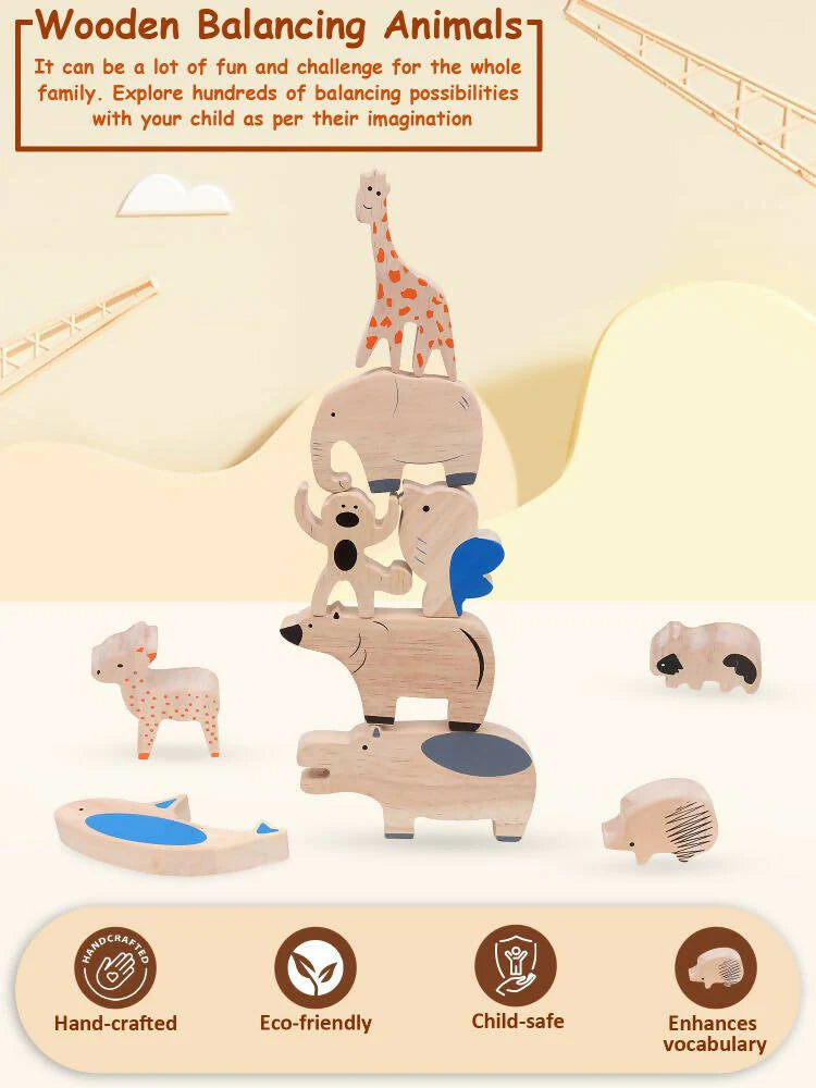 Matoyi Balancing Animals & Rainbow Stacker Combo -Combo Mytrendzcart