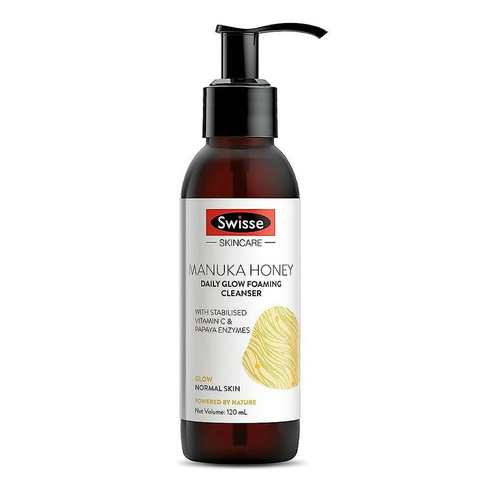 Swisse Skincare Manuka Honey Daily Glow Foaming Cleanser Face Wash with Vitamin C & Papaya Enzymes - Mytrendzcart