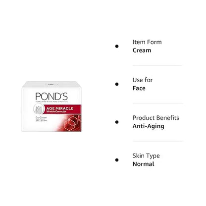 POND'S Age Miracle Wrinkle Corrector SPF 15 PA++ Day Cream 35 g - Mytrendzcart