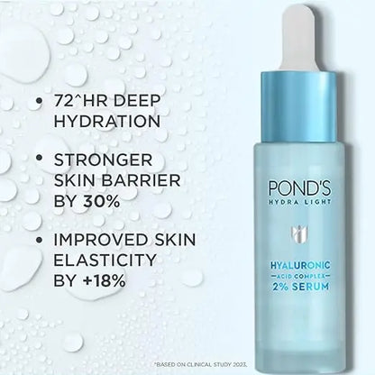 POND'S Hydra Light hyaluronic acid complex 2% Serum for 72 Hr Deep Hydration 28ml - Mytrendzcart