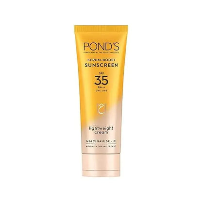 POND'S Serum boost sunscreen prevent and fade dark patches with the power of SPF 35 and NIACINAMIDE-C Serum 50g - Mytrendzcart