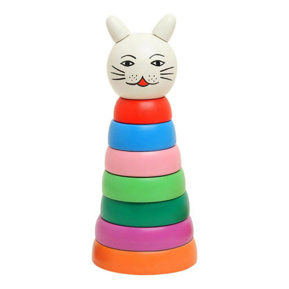 Matoyi Wooden Rainbow Cat Stacker -150 gm Mytrendzcart