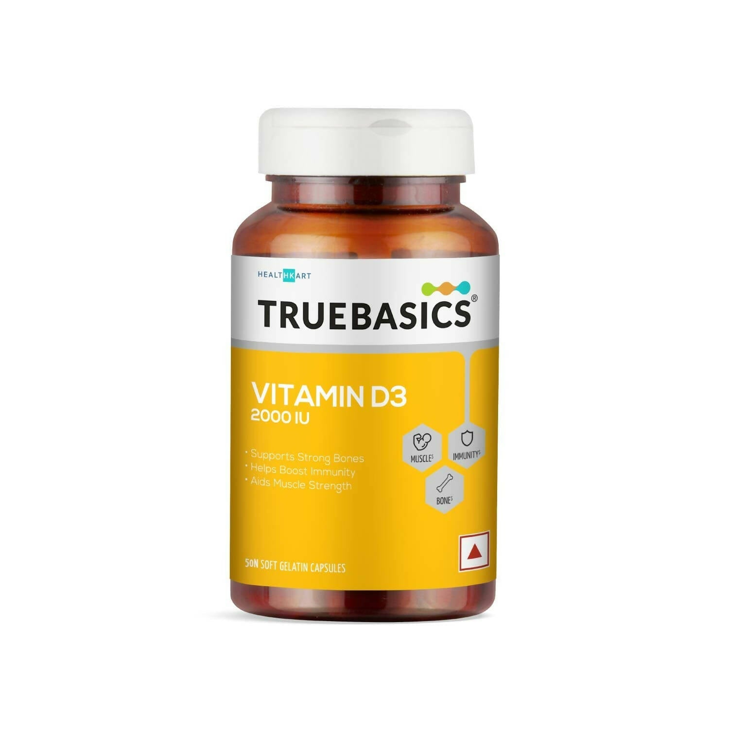 TrueBasics Vitamin D3 2000 IU Capsules - Mytrendzcart