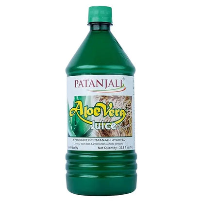 Patanjali Aloevera Fibre Juice, 1L, Bottle - Mytrendzcart