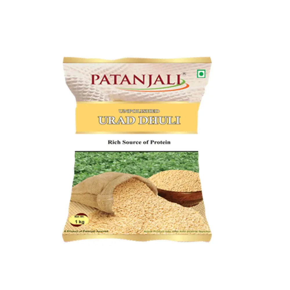 Patanjali Unpolished Urad Dhuli Dal (1 kg) - Mytrendzcart