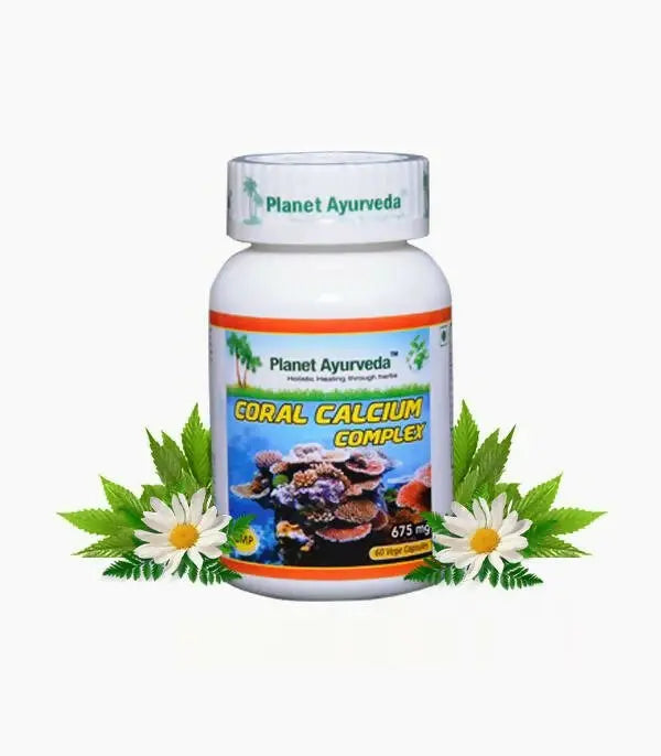 Planet Ayurveda Coral Calcium Complex Capsules - Mytrendzcart