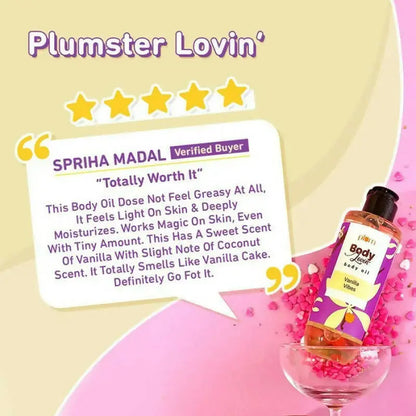 Plum BodyLovin' Vanilla Vibes Body Oil -200 ml - Mytrendzcart