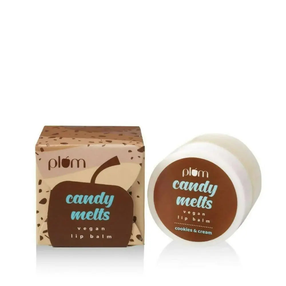 Plum Candy Melts Vegan Lip Balm Cookies & Cream -12 gm - Mytrendzcart