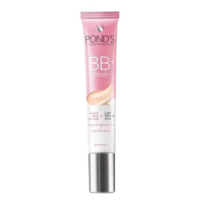 Pond’s BB+ Cream, Ivory Lightweight Foundation Cream, 18g, for Even Skin Tone, with Vitamin Enriched Cream & Light Foundation, SPF 30 PA++, Instant Spot Coverage - Mytrendzcart