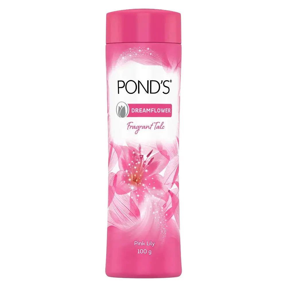 Ponds Dreamflower Fragrant Talc Powder, Pink Lilly -100gm - Mytrendzcart