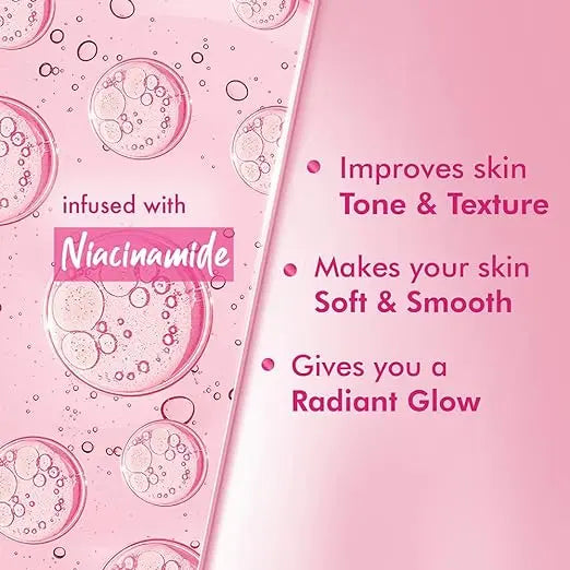 Ponds, Moisturizing Body Lotion, 600ml, for silky soft, smooth, radiant skin, with Niacinamide, 3X Moisturization, Lightweight, Non-Sticky, Quick Absorbing - Mytrendzcart