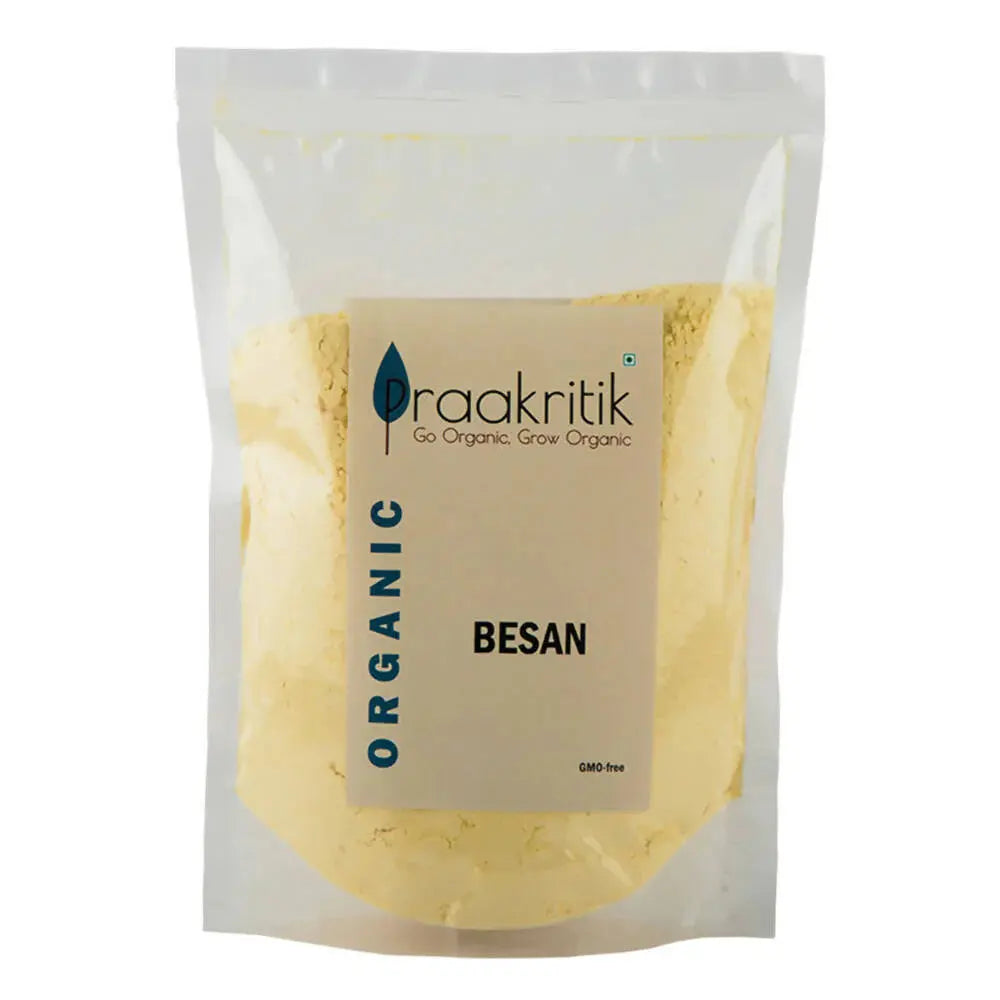 Praakritik Organic Besan -500 gm - Mytrendzcart