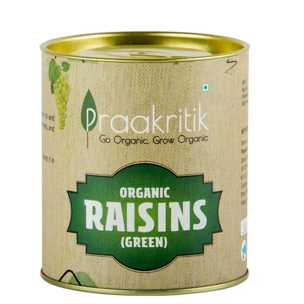 Praakritik Organic Green Raisins -200 gm - Mytrendzcart