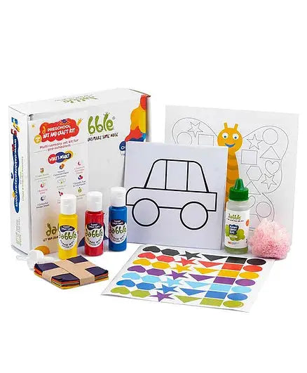 Preschool Art and Craft Kit Sensory Rich Art Kit for Preschoolers (color may vary) - Mytrendzcart
