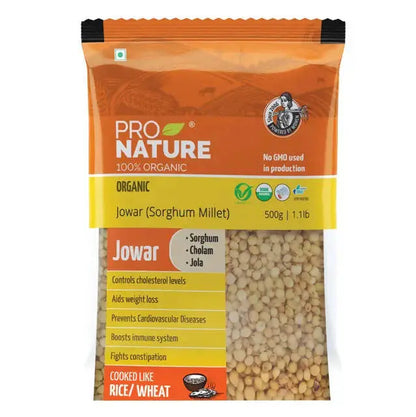 Pro Nature Organic Jowar Flour -500 gm - Mytrendzcart