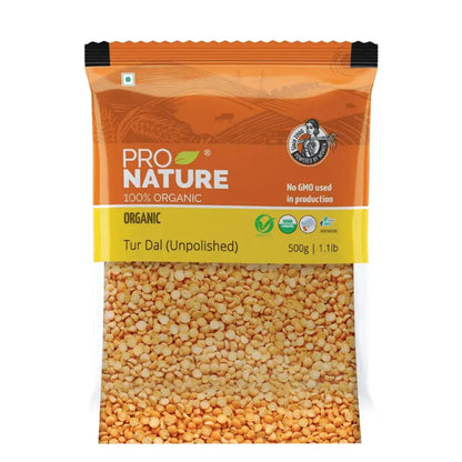 Pro Nature Organic Tur Dal (Unpolished) -500 gm - Mytrendzcart