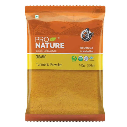 Pro Nature Organic Turmeric Powder -100 gm - Mytrendzcart