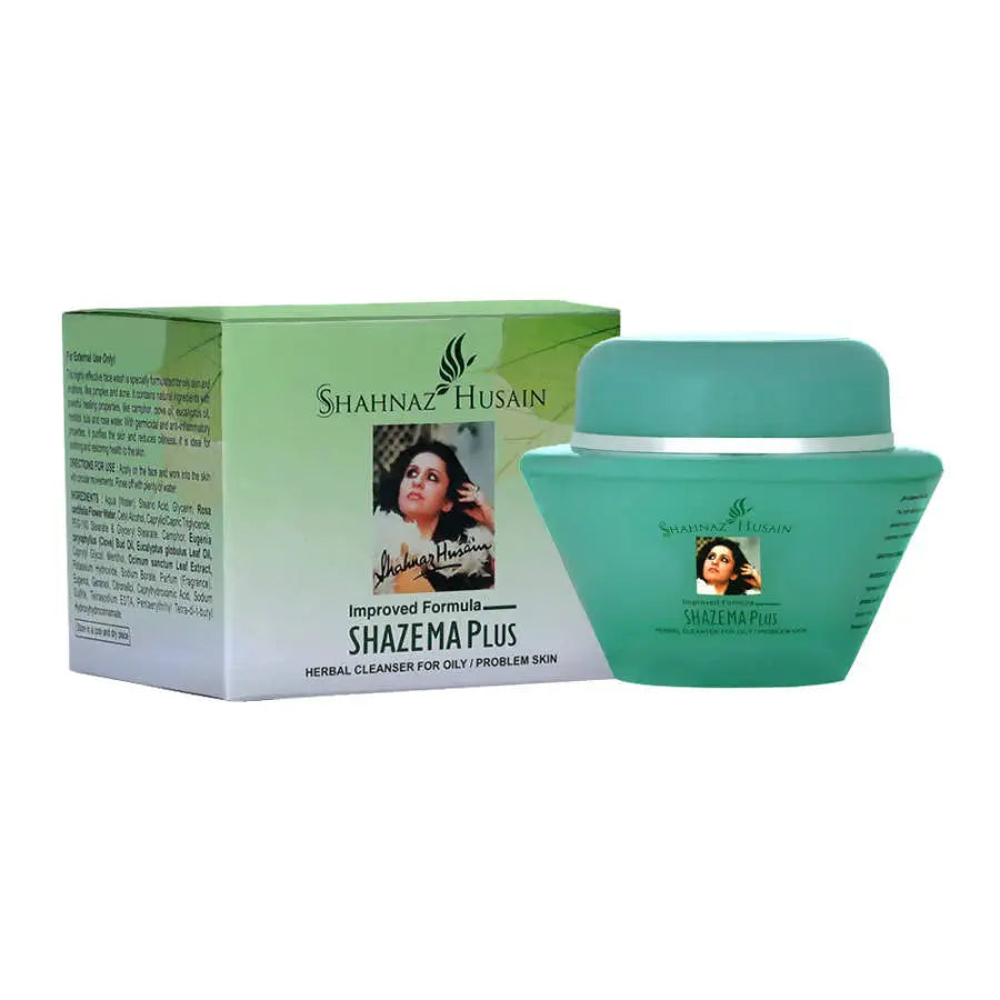 Shahnaz Husain Shazema Plus Herbal Cleanser For Oily / Problem Skin -40 gm - Mytrendzcart