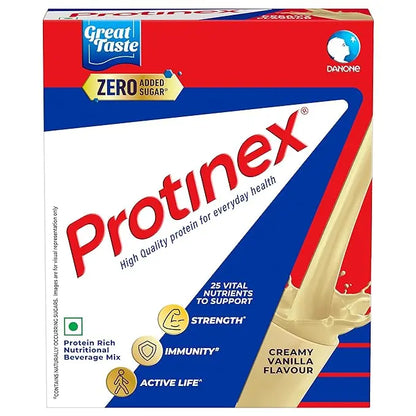 Protinex Health And Nutritional Protein Drink Mix For Adults - (Creamy Vanilla Flavor, 250 Gms, BIB) with 25 Vital Nutrients to Support Strength, Immunity & Active Life - Mytrendzcart