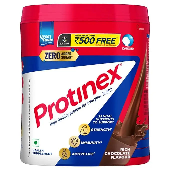 Protinex Health And Nutritional Protein Drink Mix For Adults-(Rich Chocolate Flavor, 400 Gms, Jar) with 25 Vital Nutrients to Support Strength, Immunity & Active Life - Mytrendzcart