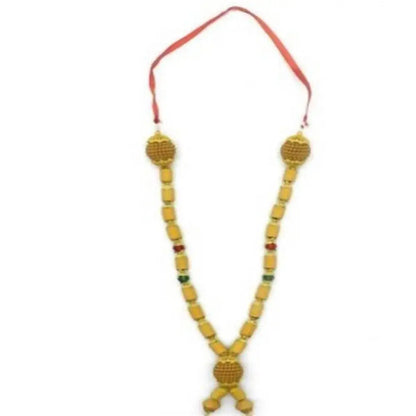 Puja N Pujari Multi Color Pearls Garland For God Idols - Mytrendzcart