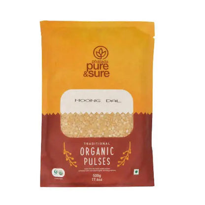 Pure & Sure Moong Dal Traditional Organic Pulses -500 gm - Mytrendzcart