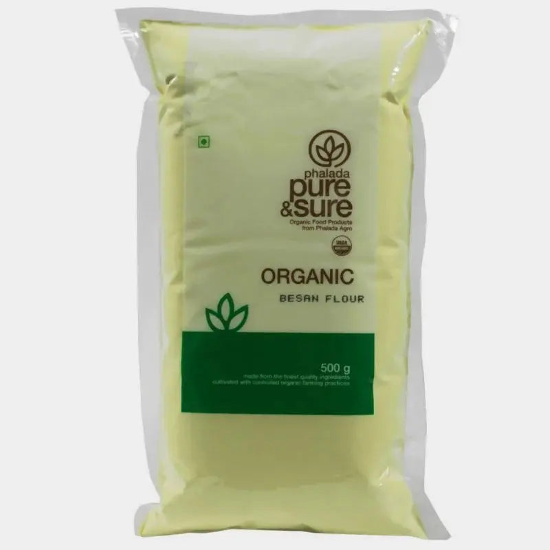 Pure and Sure Organic Gram Flour (Besan) -500 gm - Mytrendzcart