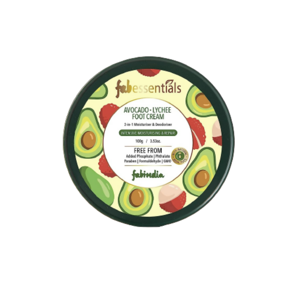 Fabessentials Avacado Lychee Foot Cream - Mytrendzcart